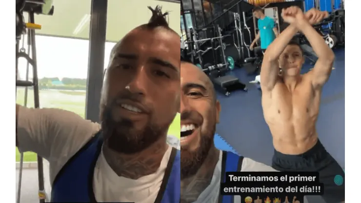 Vidal comparte los pasos prohibidos de Alexis en el Inter de Milán.
