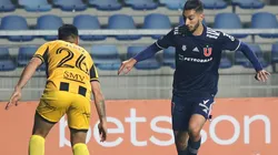 Lobos anotó su primer gol en la Universidad de Chile ante Curicó Unido.