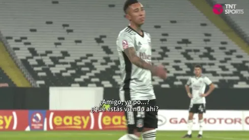 Martín Rodríguez recriminó al guarda líneas en el partido ante Palestino por Copa Chile.