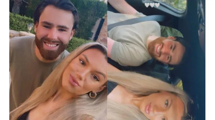 Un enamorado Brereton comparte imágenes de sus vacaciones junto a su polola