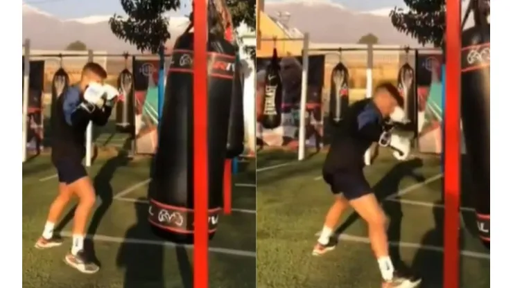 Leonardo Gil en su faceta de boxeador