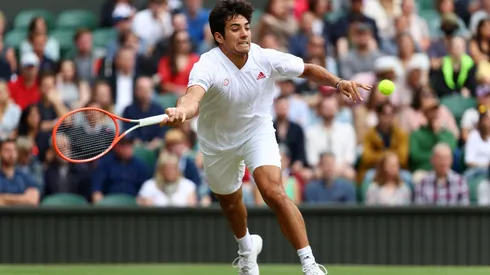 Cristian Garin no pudo ante Novak Djokovic en Wimbledon.