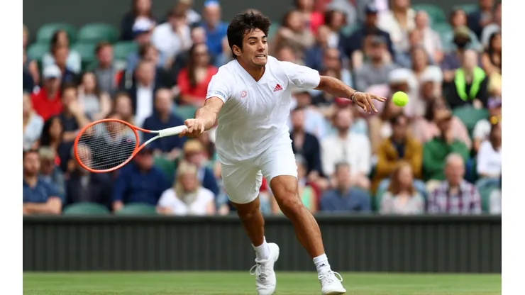 Cristian Garin no pudo ante Novak Djokovic en Wimbledon.