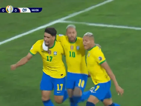 Brasil abre la cuenta ante la Selección Chilena con gol de Lucas Paquetá