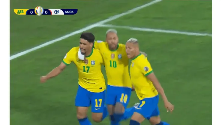 Brasil abre la cuenta ante la Selección Chilena con gol de Lucas Paquetá