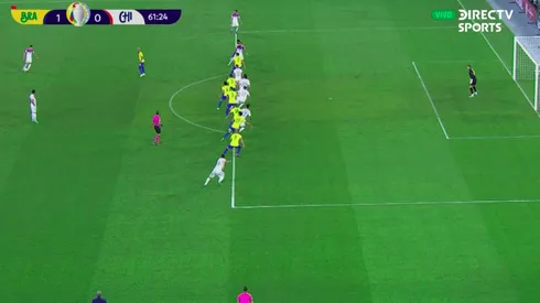 La dudosa posición de adelanto que anuló el gol de Chile.