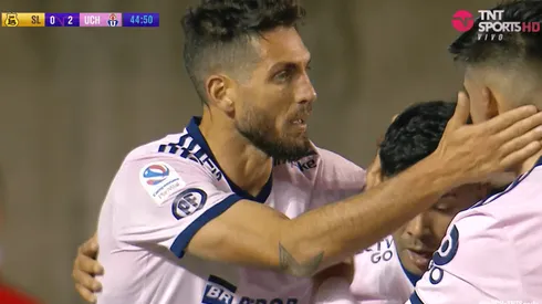 Joaquín Larrivey anota el 2-0 de la Universidad de Chile sobre San Luis