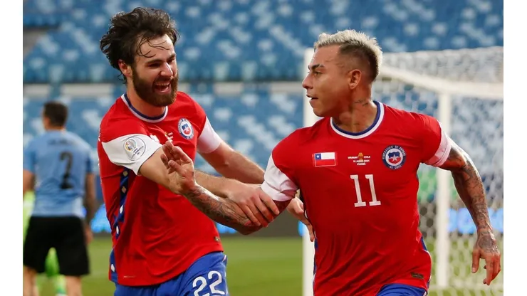 Chile se adelanta con gol de Eduardo Vargas (Foto: Getty)