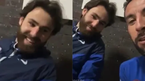 Mauricio Isla le enseña idioma a Ben Brereton