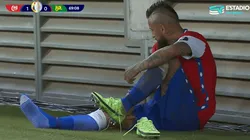 Arturo Vidal molesto con el cambio de Martín Lasarte.