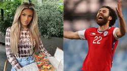 Kimberley Abbott mostró toda su emoción por el gol de Ben Brereton