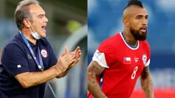 Martín Lasarte se refiere al cambio de Arturo Vidal.