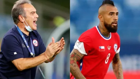 Martín Lasarte se refiere al cambio de Arturo Vidal.