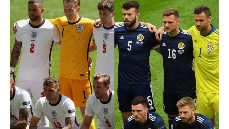 Inglaterra y Escocia se miden en la Eurocopa 2020.