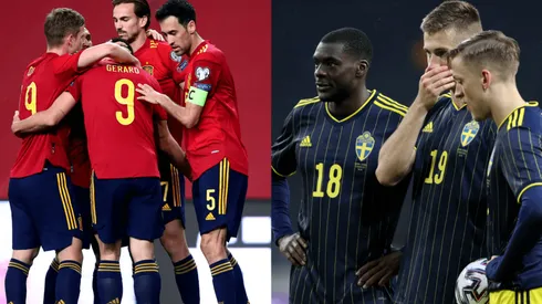 España vs. Suecia en Eurocopa.