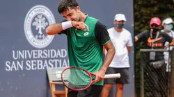 Tomás Barrios no pudo ante el belga Zizou Bergs y dijo adiós en Almaty. (Foto: Agencia UNO)