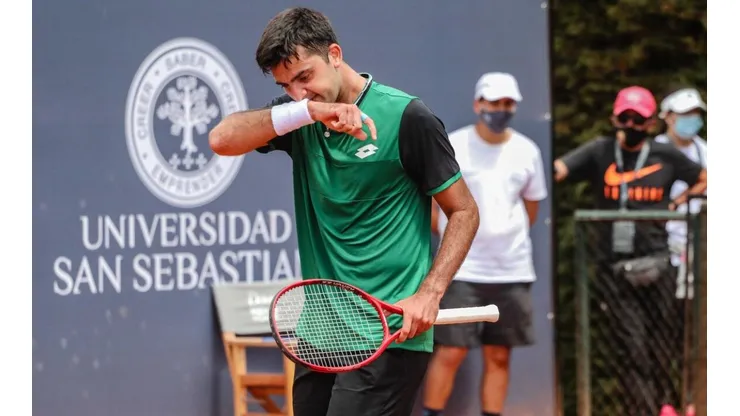 Tomás Barrios no pudo ante el belga Zizou Bergs y dijo adiós en Almaty. (Foto: Agencia UNO)