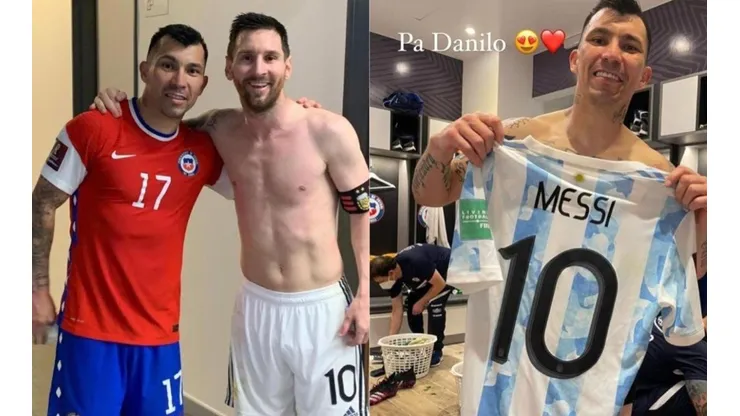 Lionel Messi y Gary Medel hacen las paces tras lo ocurrido en Copa América