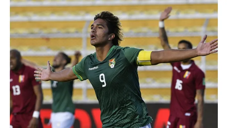 Marcelo Moreno Martins en el triunfo de Bolivia. (Getty Images)