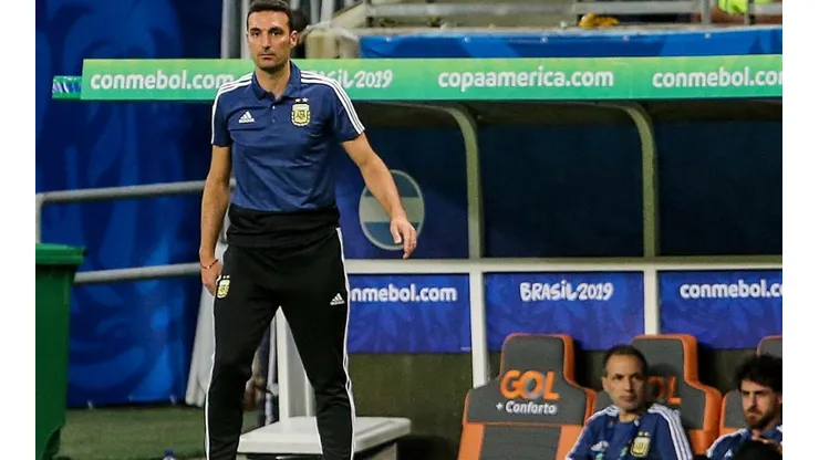 El director técnico de Argentina, Lionel Scaloni, confirmó formación para enfrentar a Chile. (Foto: Agencia UNO)