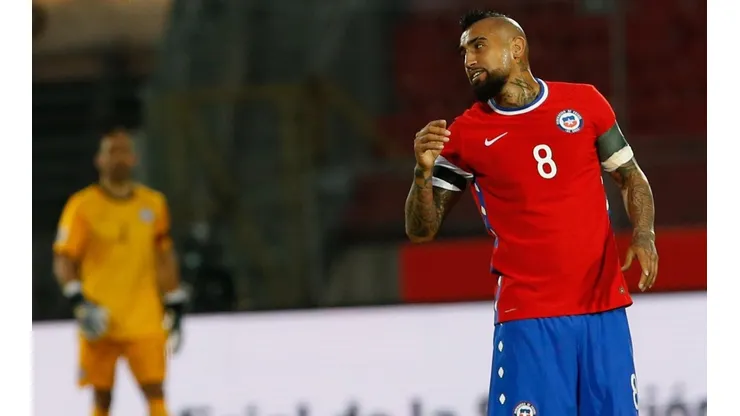 El lamento de Vidal tras confirmarse ser positivo de Covid-19. (Foto: Agencia Uno)