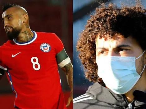 Maximiliano Falcón le prestó ropa a Arturo Vidal por su contagio de Covid-19