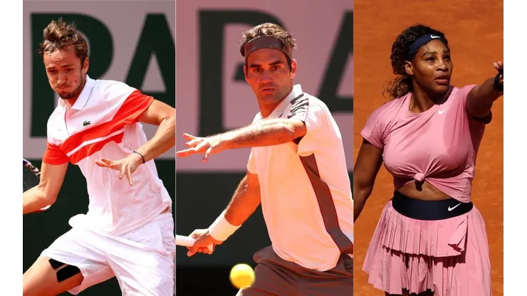 Roland Garros tendrá su segunda jornada con Medvedev, Federer y Williams liderando la programación