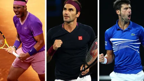 El Big 3 dirá presente en Roland Garros. (Fotos: Getty Images)