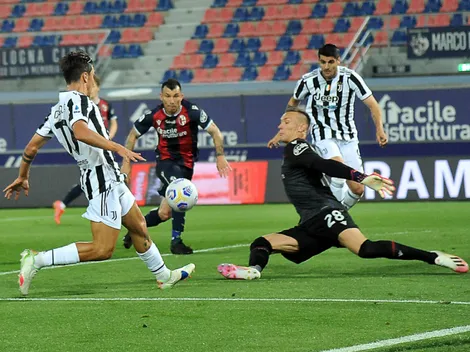 Gary Medel fue titular y capitán en la goleada que sufrió el Bologna