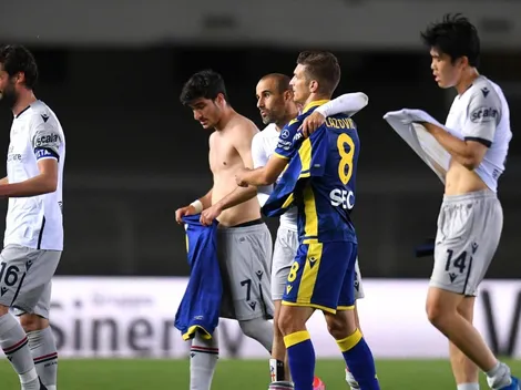 Gary Medel presente en el empate del Bologna sobre Hellas Verona