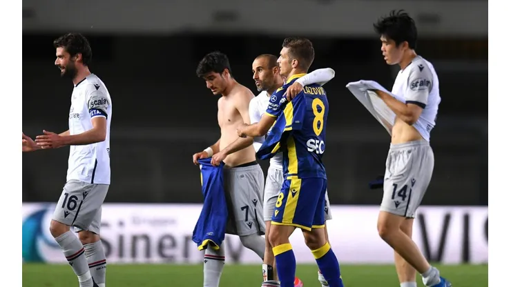 Gary Medel presente en el empate del Bologna sobre Hellas Verona. (Foto: Getty Images)