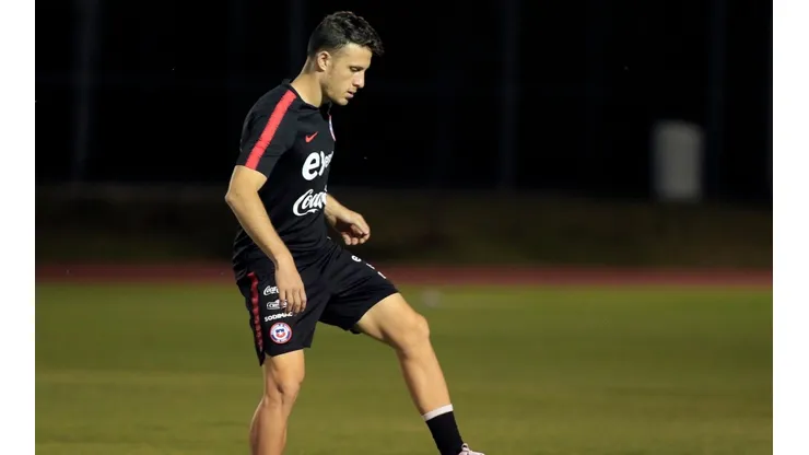 Angelo Henríquez es liberado del segundo microciclo de la Selección Chilena. (Foto: Agencia Uno)