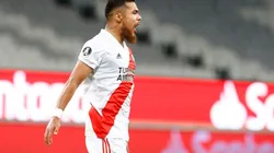 Paulo Díaz hizo el gol del empate en el partido entre Junior y River Plate