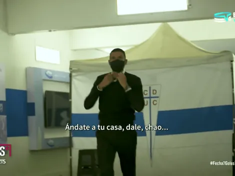 Poyet se calentó con Zampedri en la UC: “Ándate para tu casa, chao”