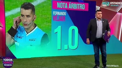 Toby Vega le puso nota a Fernando Véjar. Foto: TNT Sports