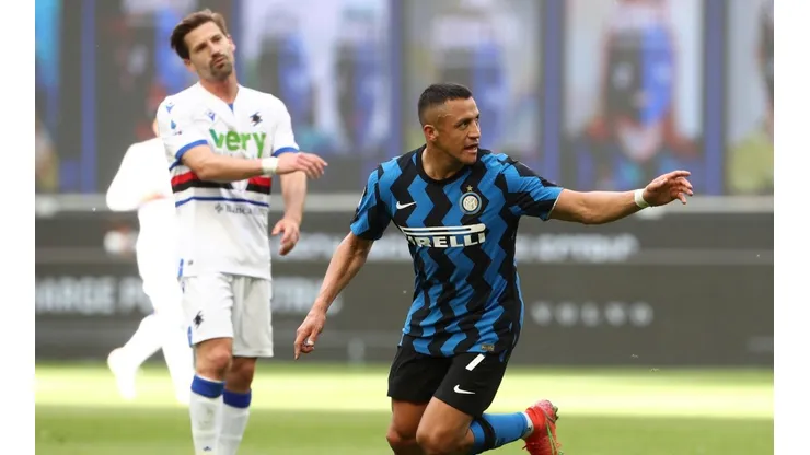 Alexis Sánchez marca doblete en el Inter de Milán
