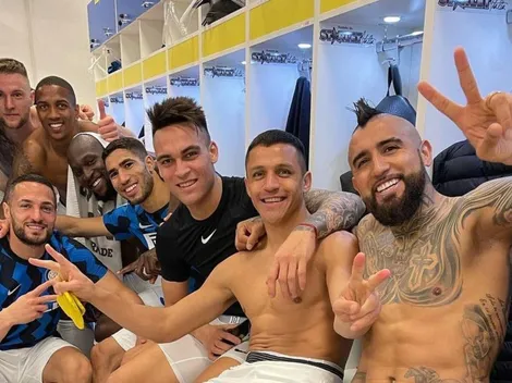 El cariñoso saludo de Arturo Vidal a su hijo con figuras del Inter