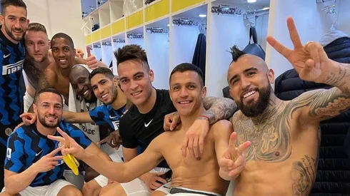 El cariñoso saludo de Arturo Vidal a su hijo con figuras del Inter.