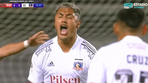 Juan Carlos Gaete se matricula con su primer gol en Colo Colo.