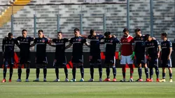 La formación de la U para visitar a Colo Colo en el Superclásico.