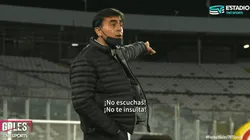 Gustavo Quinteros y su cuerpo técnico mostraron su molestia por gritos de Augusto Batalla