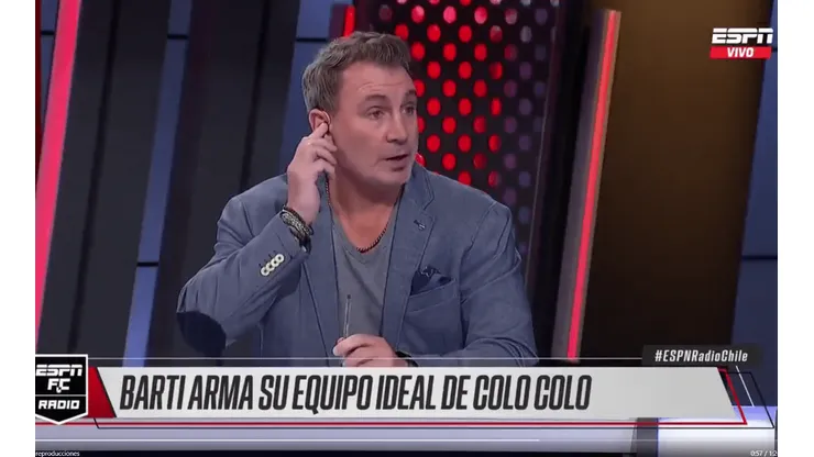 El once ideal de Barticciotto con los jugadores actuales de Colo Colo.