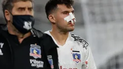 César Fuentes tuvo que abandonar el partido y se espera el reporte médico de Colo Colo