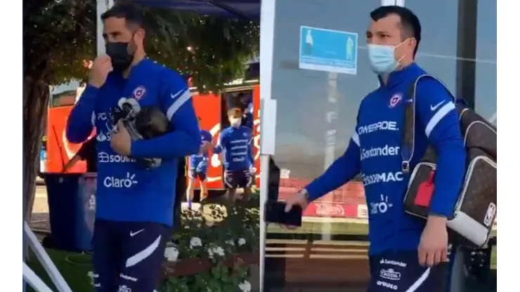 Bravo y Medel lideran las prácticas de Chile para el amistoso.