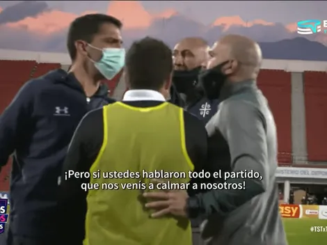 "Qué me vienes a calmar a mí": Asistente de la UC se altera con colega de Colo Colo