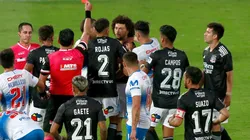 Maximiliano Falcón fue expulsado en el tiempo agregado con una tarjeta roja directa