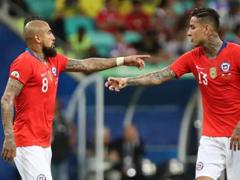 La alocada celebración de Vidal en el gol de Pulgar