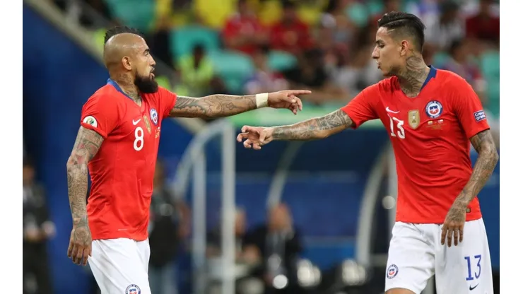 La alocada celebración de Vidal en el gol de Pulgar.