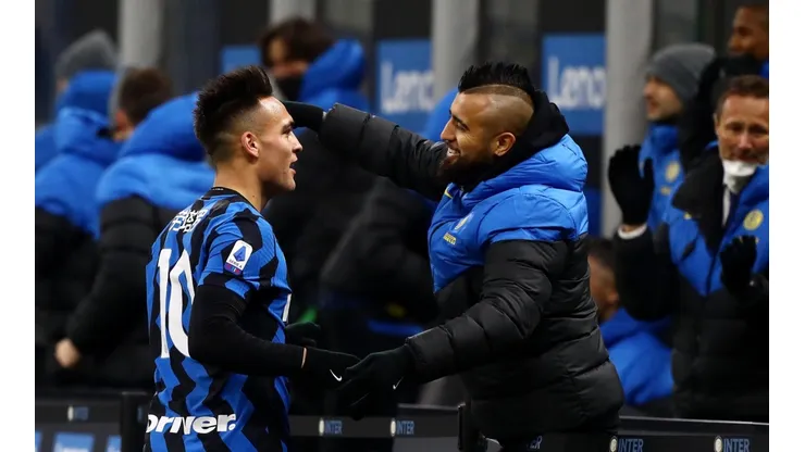 Arturo Vidal celebra el triunfo del Inter sobre Torino