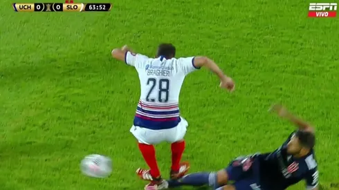 La brutal entrada de Braghieri que deja con uno menos a San Lorenzo